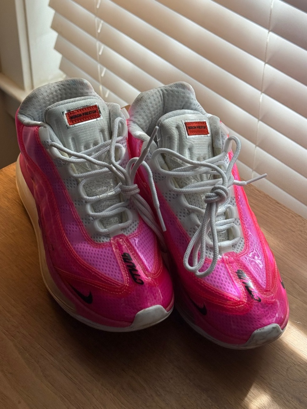 RARE Nike x Heron Preston Collab Air Max 720 Hyper Pink CK9761-997 Men’s 8.5 - Picture 3 of 16